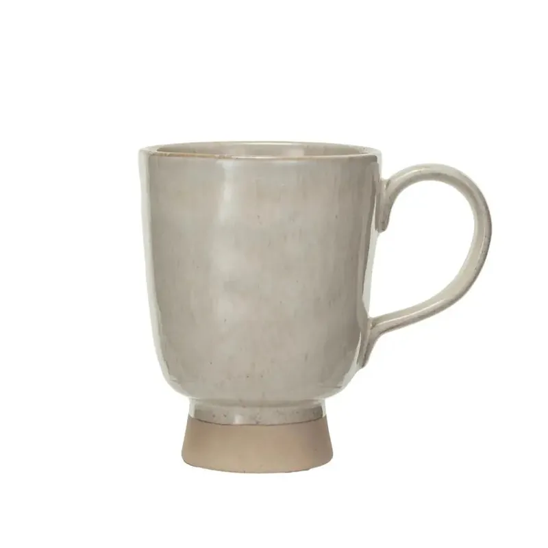 Stoneware Footed Mug - Bloomingville