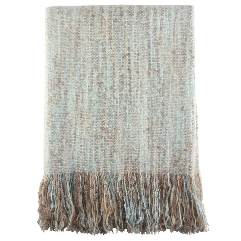 Faux Mohair Throw Blanket - Saro Lifestyle