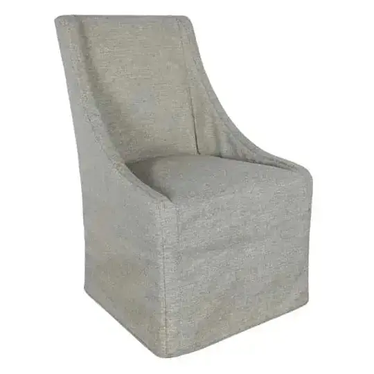 Warwick Upholstered Rolling Dining Chair - Classic Home