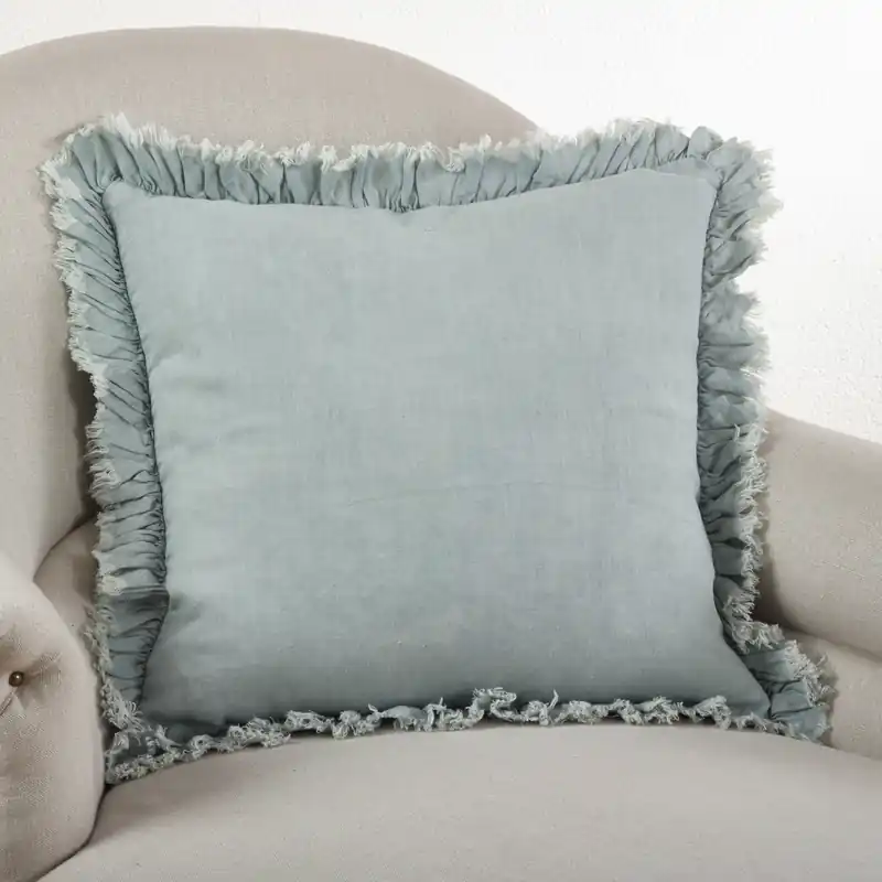 Ruffled Down Filled Throw Pillow - Saro Lifestyle