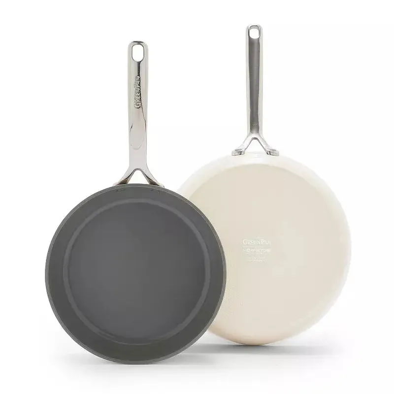 GP5 Open Fry Pan Set, 2pc - Green Pan