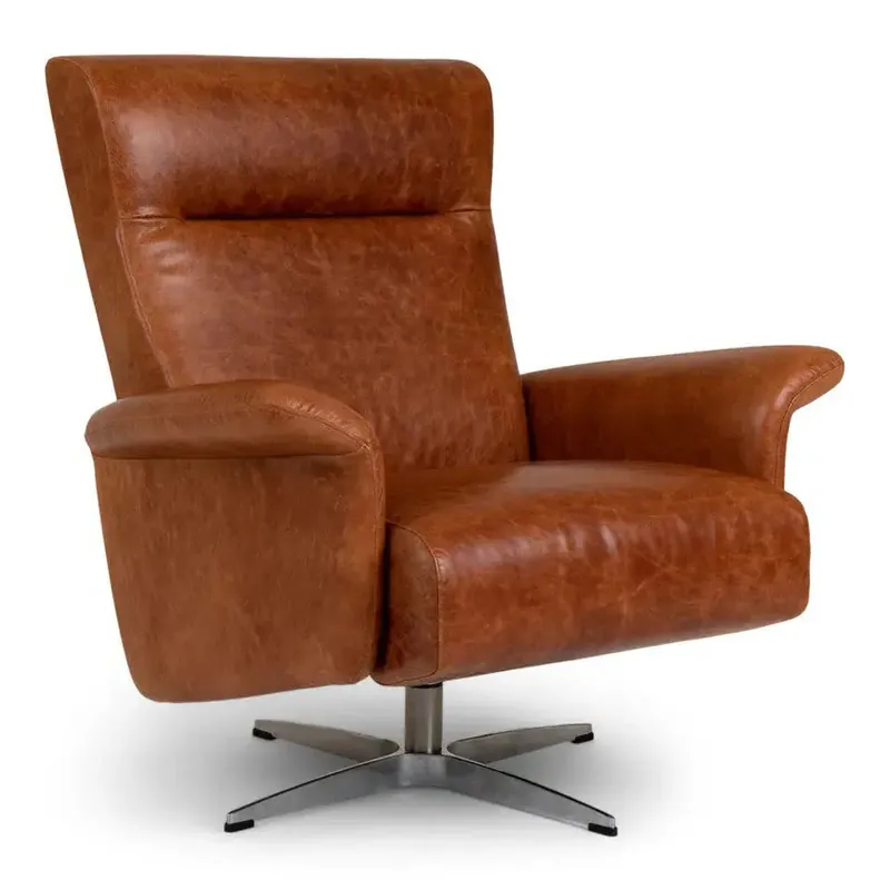 Harlowe Comfort Relax Chair & Ottoman - American Leather