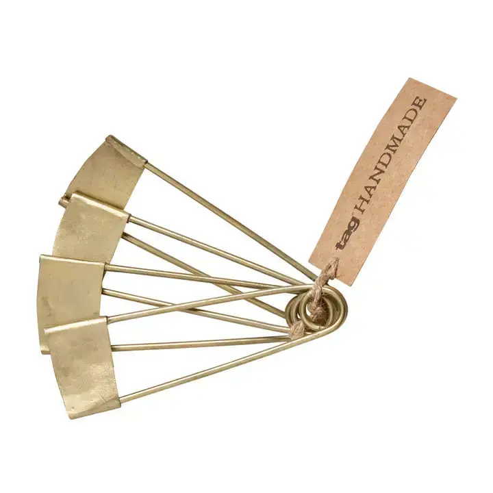 Safety Pin Napkin Ring, Set of 4 - TAG