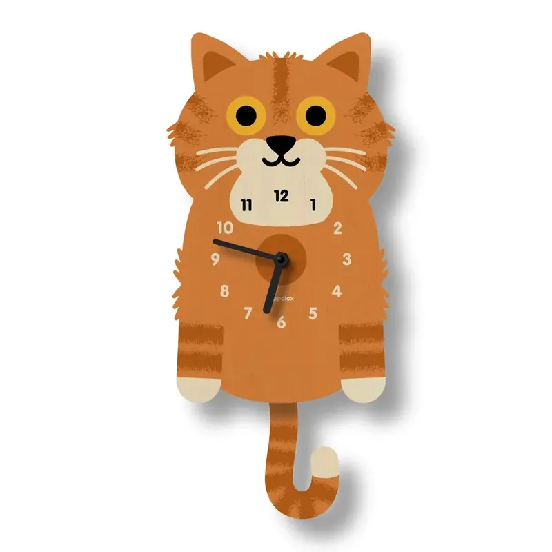 Kitten Pendulum Clock - Popclox