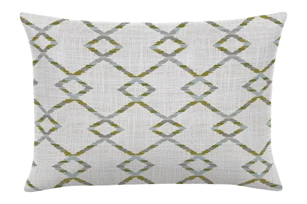 Earnest Collection Lumbar Outdoor Pillow, UV Lete Capri - Casual Cushion