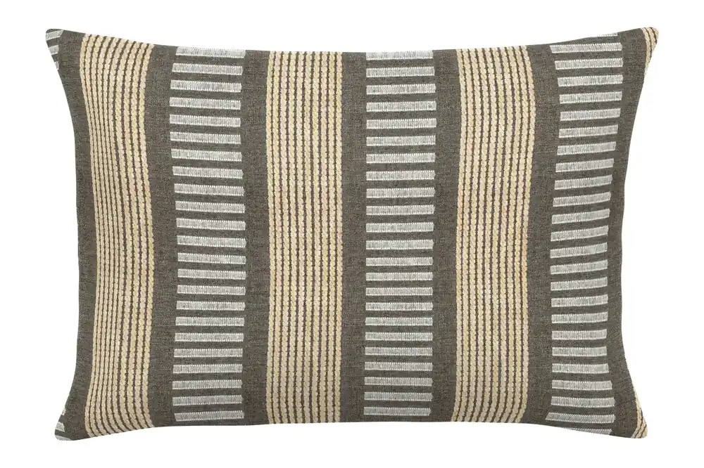 Earnest Collection Lumbar Outdoor Pillow, Sideline Mocha - Casual Cushion