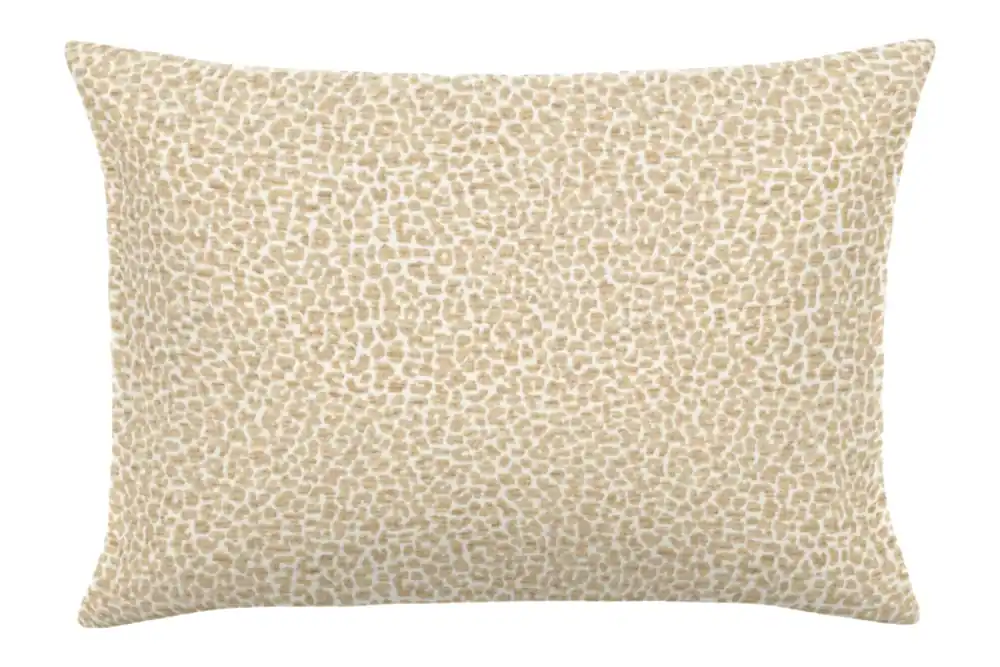 Earnest Collection Lumbar Outdoor Pillow, Purr Linen - Casual Cushion