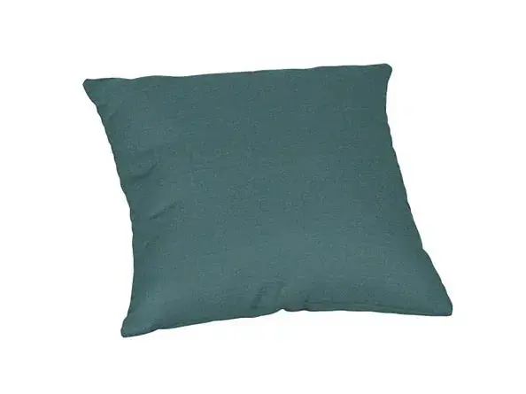 Sunbrella Square Outdoor Pillow, Cast Lagoon - Casual Cushion