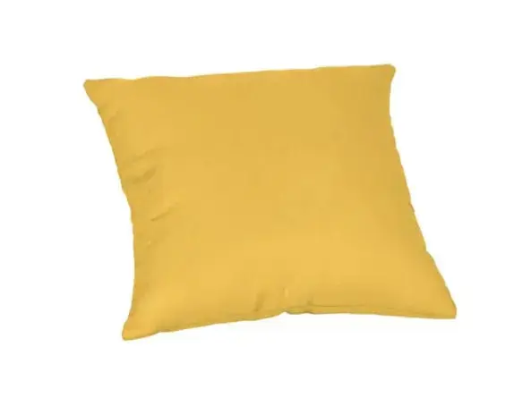 Sunbrella Square Outdoor Pillow, Spectrum Daffodil - Casual Cushion