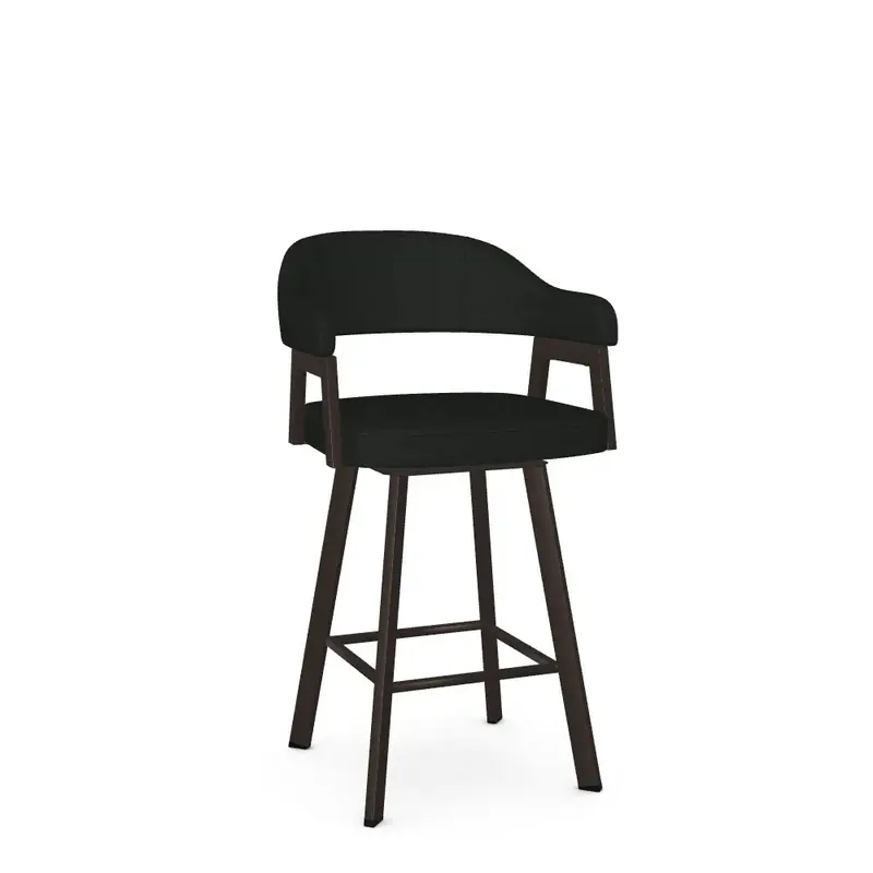 Carmen Upholstered Swivel Stool - Amisco