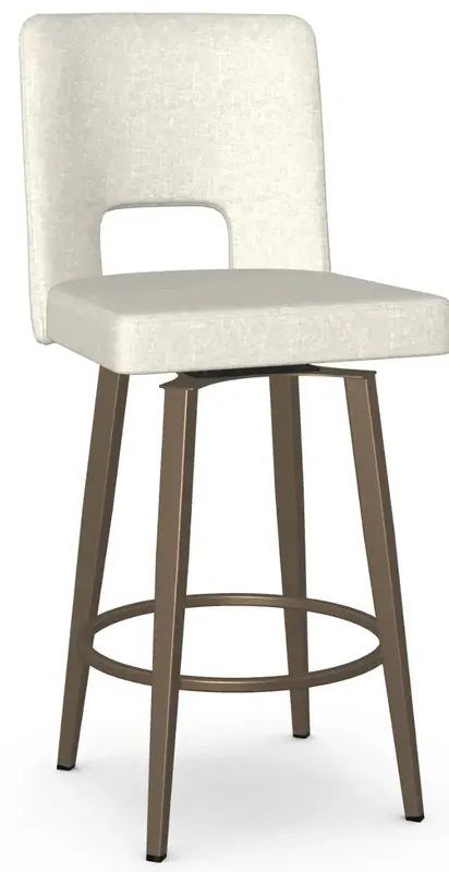 Bryana Upholstered Swivel or Non Swivel Stool - Amisco
