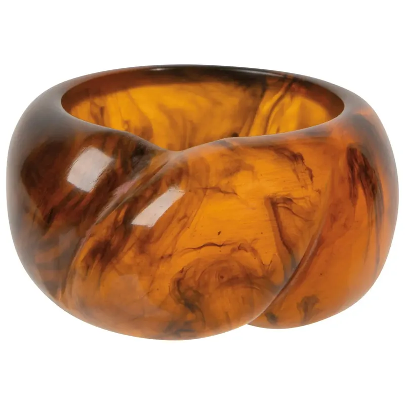 Tortoise Shell Resin Napkin Ring - Danica Heirloom