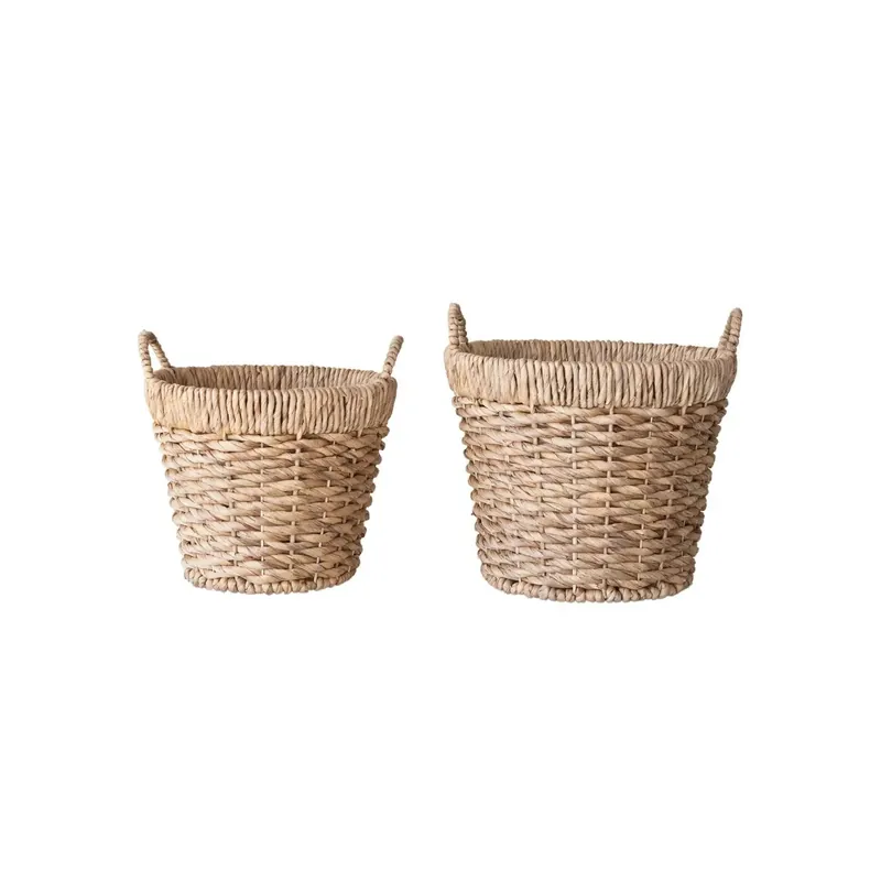 Hand Woven Water Hyacinth Baskets - Greenhouse Home