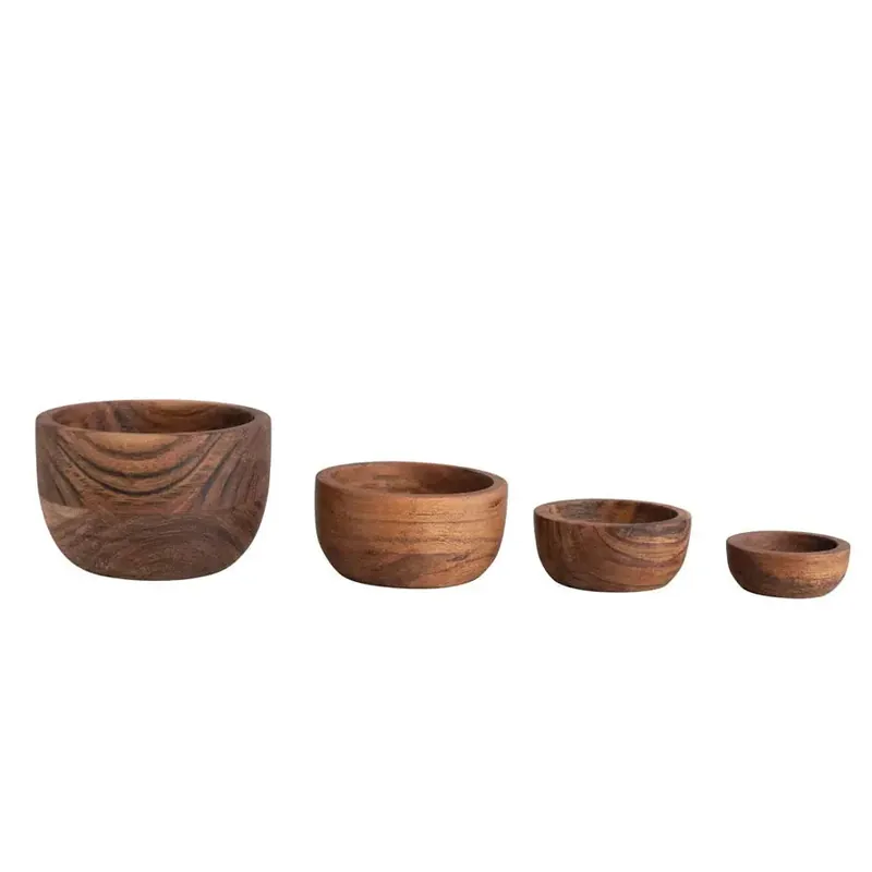 Acacia Wood Nesting Bowls - Greenhouse Home