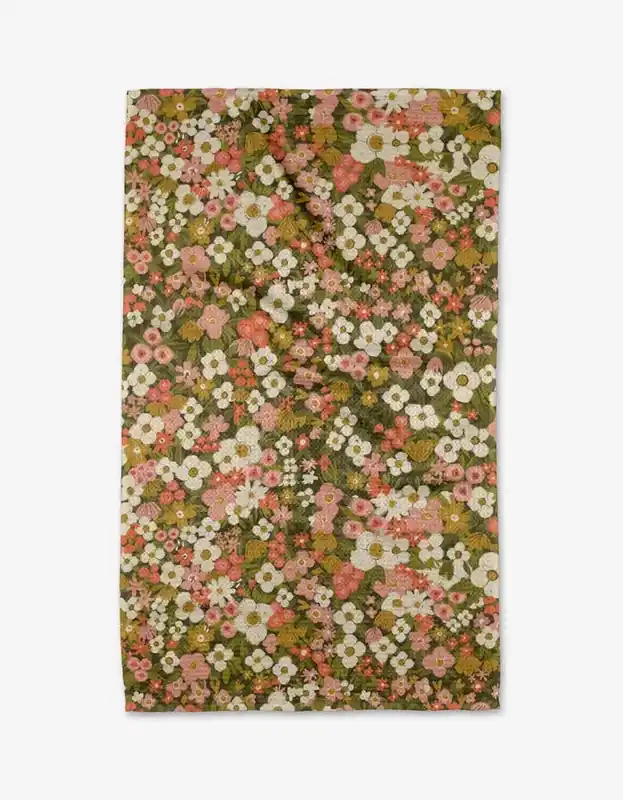Gilded Garden Tea Towel - Geometry