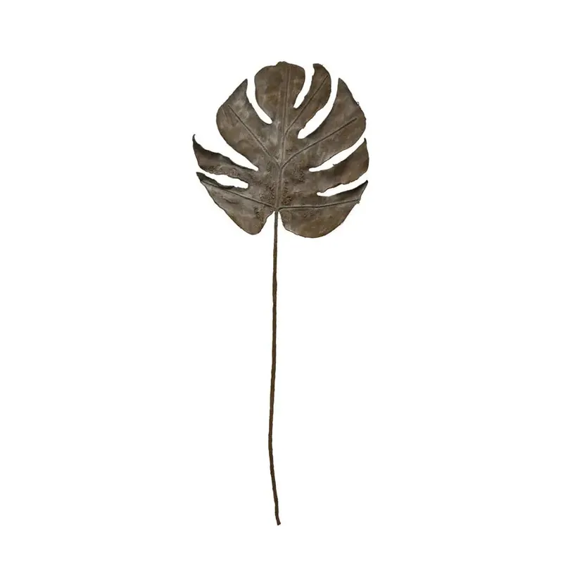 Dark Olive Faux Philodendron Split Leaf - Greenhouse Home