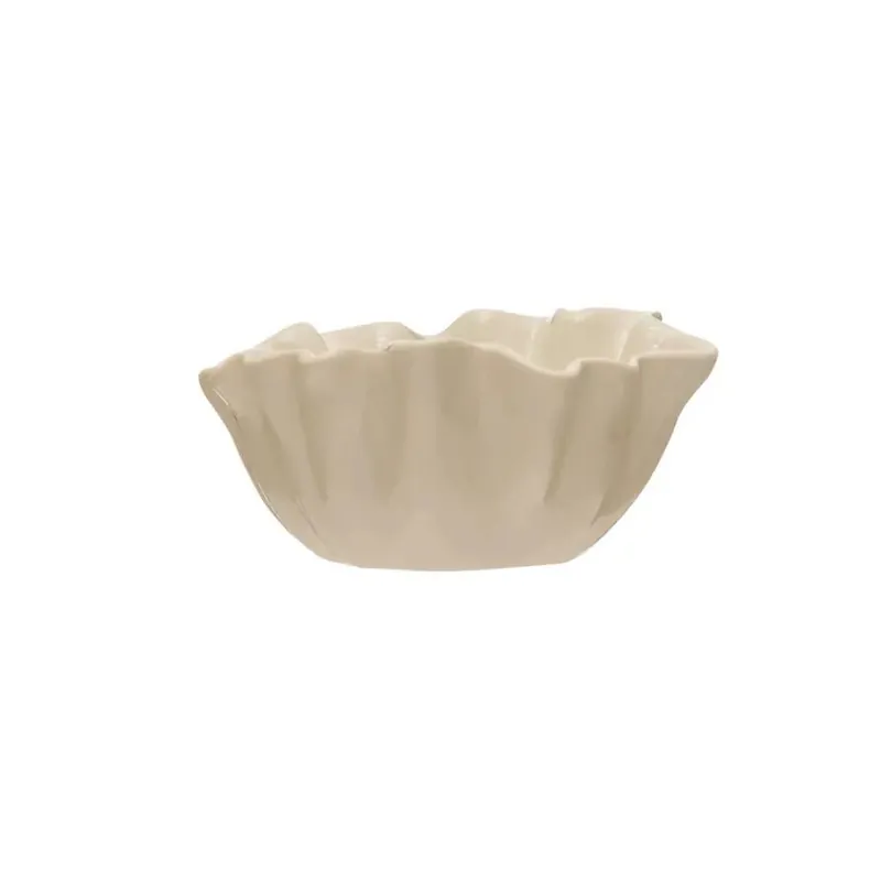 Fluted Stoneware Bowl - Greenhouse Home