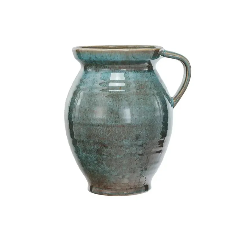 Blue Stoneware Jug with Handle - Greenhouse Home