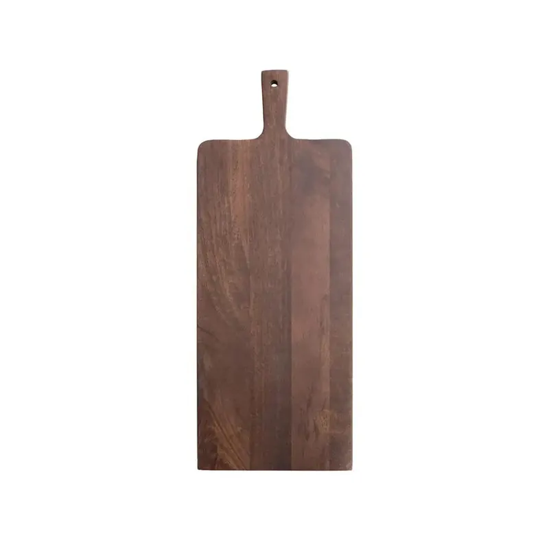 Mango Wood Rectangular Cheese/Cutting Board with Handle - Greenhouse Home