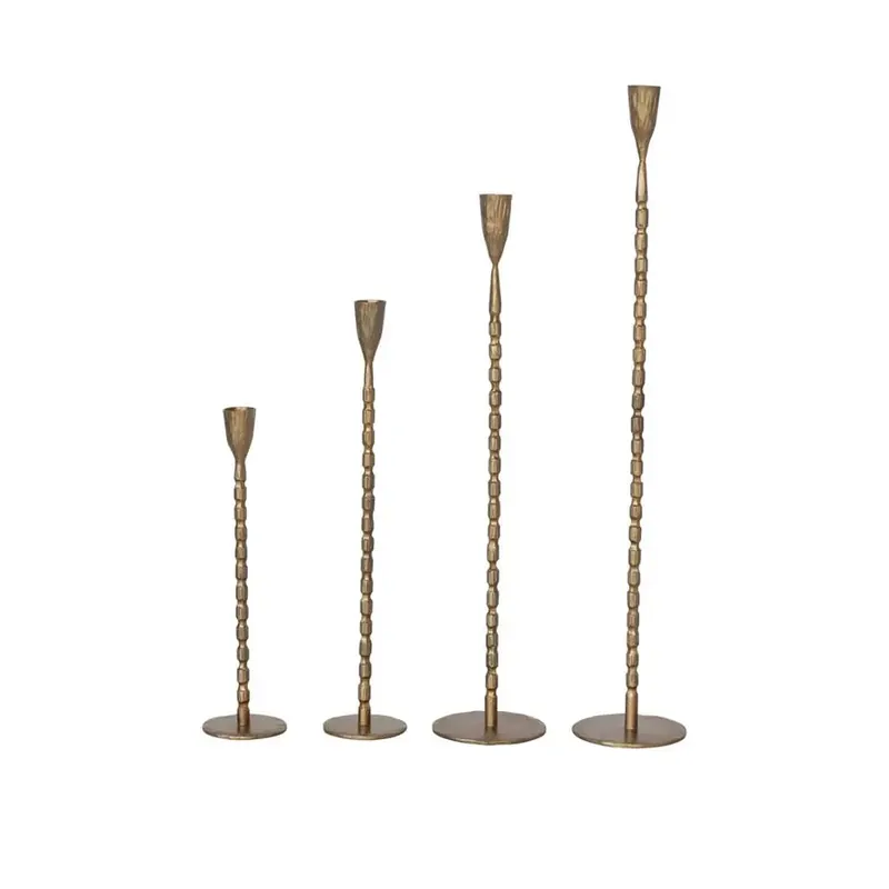 Brass Hand-Forged Cast Iron Taper Holder