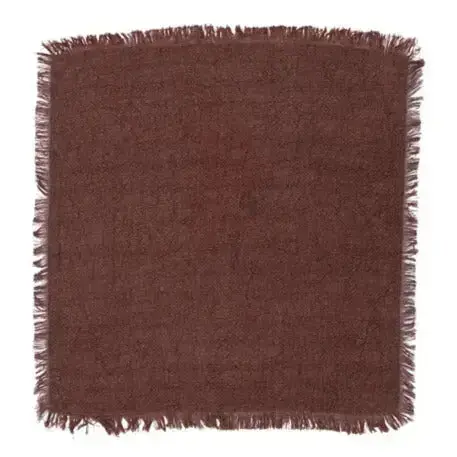 Stonewashed Linen Fringe Napkin - Bloomingville