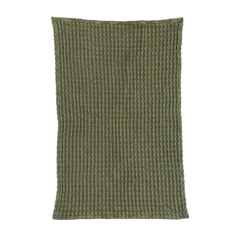 Stonewashed Cotton Waffle Weave Tea Towel - Bloomingville