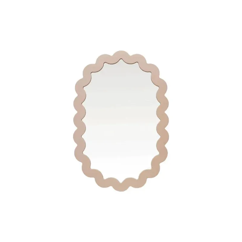 MDF Scalloped Wall Mirror - Bloomingville