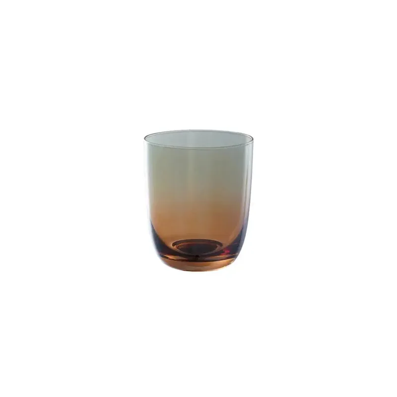 Iridescent Amber + Green Ombre Drinking Glass - Bloomingville