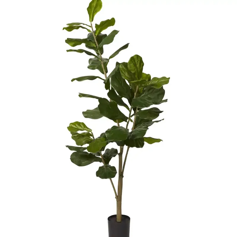 Fiddle Leaf Fig Tree, 5' - Replica Plants & Decor