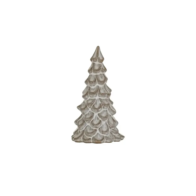 Stoneware Tree, Reactive Glaze, Cream Color (Each One Will Vary) - Greenhouse Home