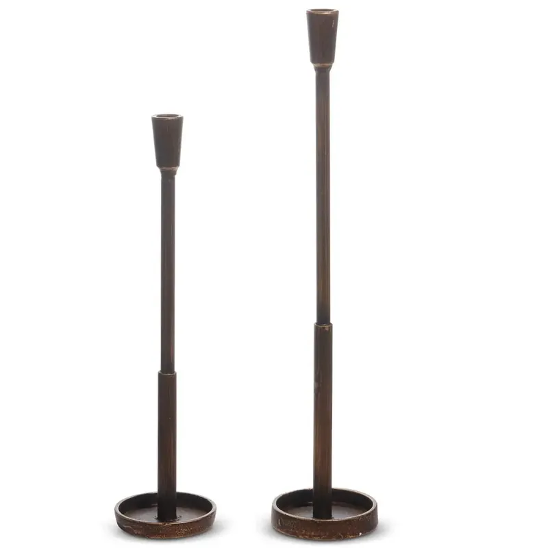 Antique Gold Candlesticks - Raz Imports
