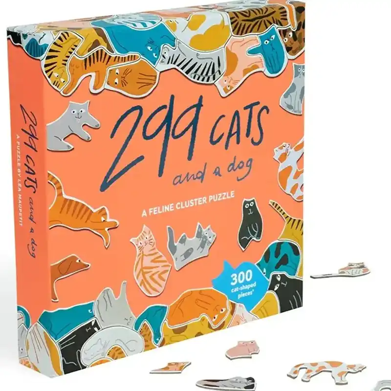 299 Cats (and a Dog) 300 Piece Cluster Puzzle - Chronicle Books