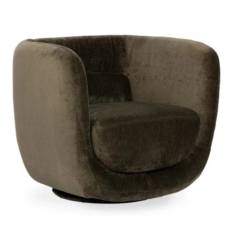 Nico Upholstered Swivel Chair - Classic Home
