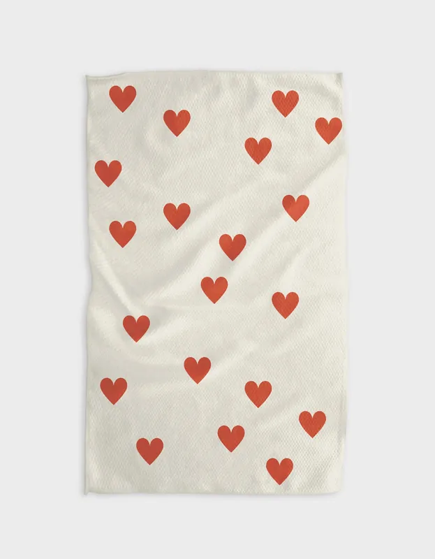 Simple Love Kitchen Tea Towel - Geometry