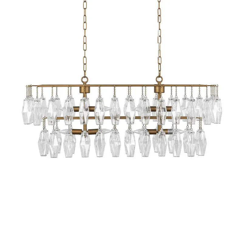 Tressia Glass Chandelier - Classic Home