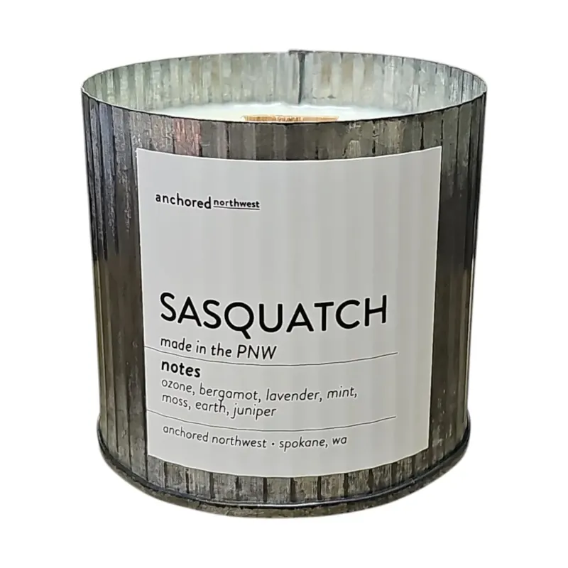 Sasquatch Wood Wick Candle - Anchored Northwest