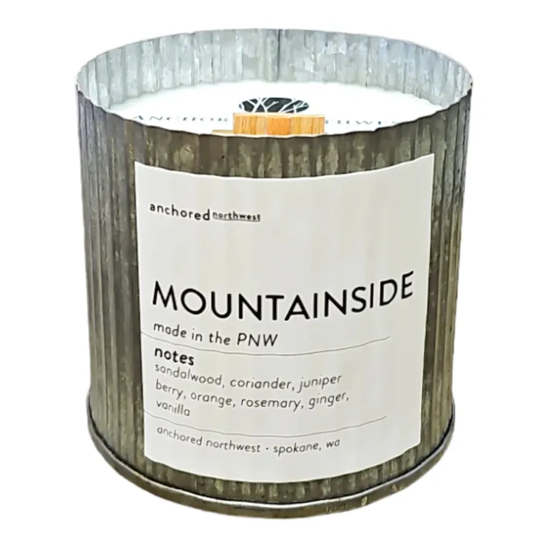 Mountainside Wood Wick Candle - Anchored Northwest