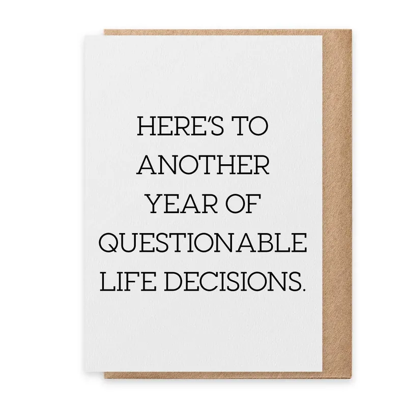 Questionable - Greeting Card