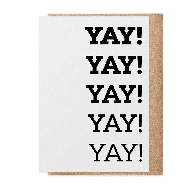 YAY - Greeting Card