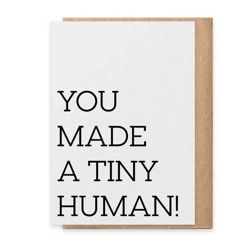 Tiny Human - Greeting Card