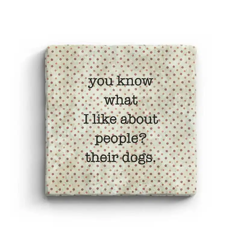 Their Dogs - Marble Coaster