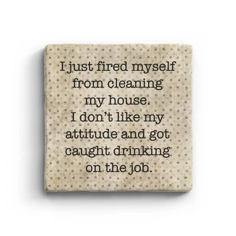 Fired Myself - Marble Coaster