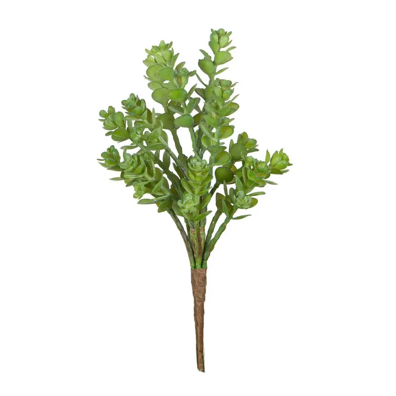9” Multi Head Succulent Stem - Replica Plants and Decor