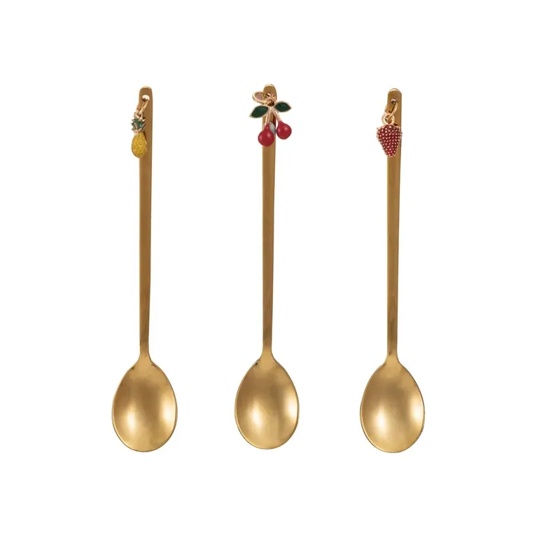 Charmed Stainless Steel Spoon - Greenhouse Home