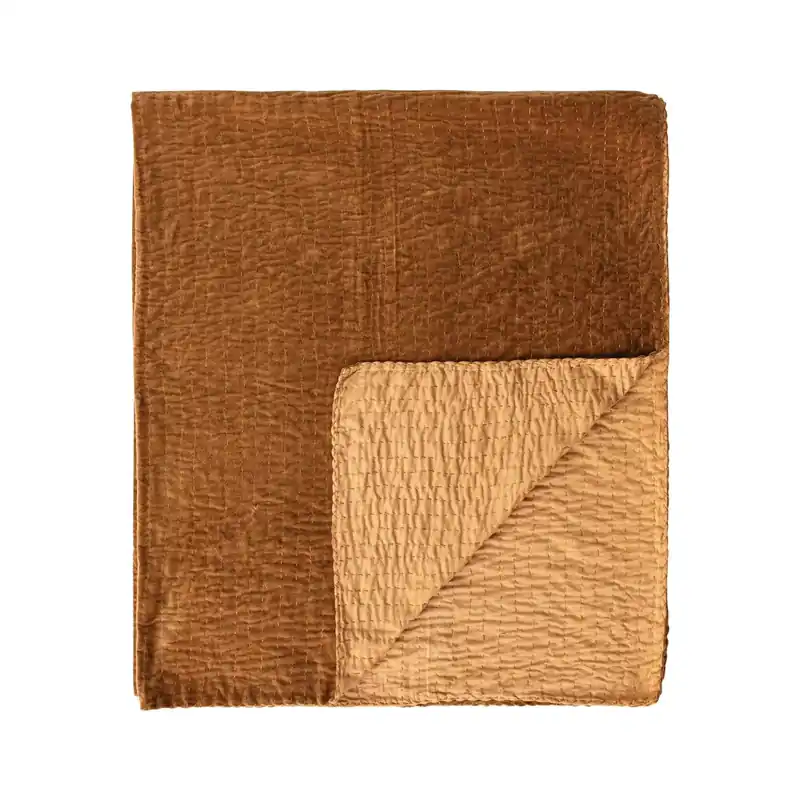 Cotton Velvet Throw - Greenhouse Home