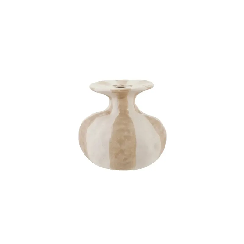 Organic Shaped Striped Vase - Bloomingville