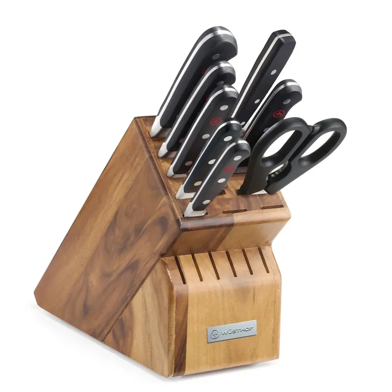 Classic 9 pc Block Set Acacia - Wusthof