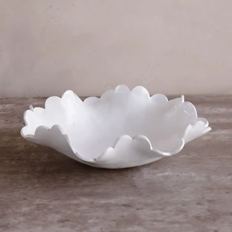 VIDA Colette Medium Bowl (White) - BEATRIZ BALL