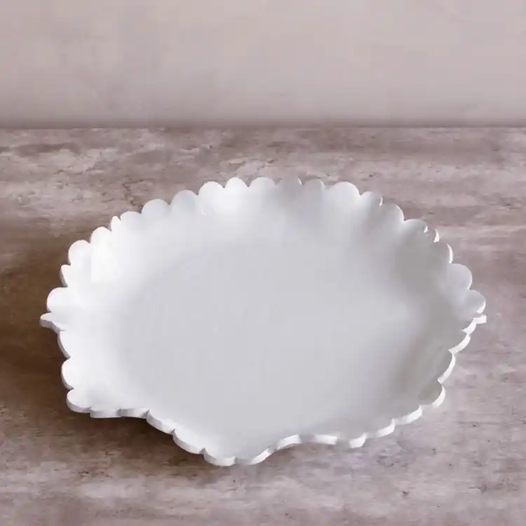 VIDA Colette Large Round Platter (White) - BEATRIZ BALL