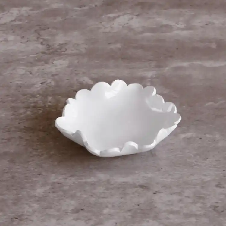 VIDA Colette Appetizer Plates Set of 4 (White) - BEATRIZ BALL
